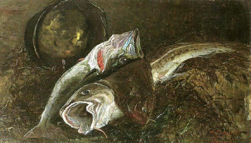 wilhelm von gegerfelt nature morte med fisk